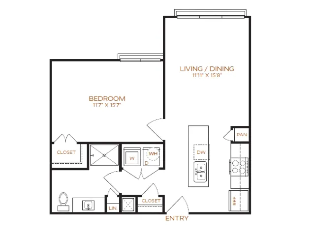 1 Bedroom | 1 Bathroom | 701 Sq. Ft. | Income Restricted