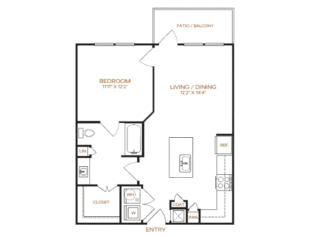 1 Bedroom | 1 Bathroom | 713 Sq. Ft. | Income Restricted