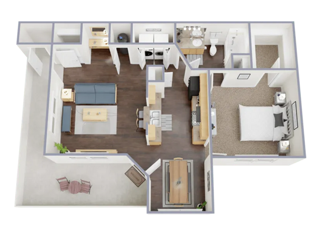 1 Bedroom, 1 Bathroom