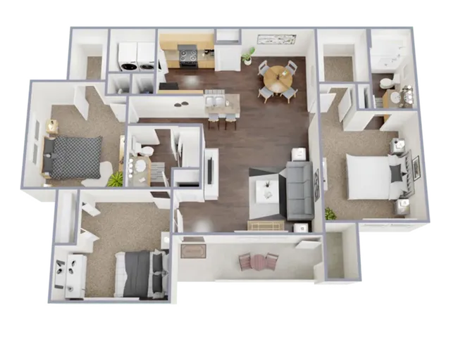 3 Bedroom, 2 Bathroom, Income Restricted