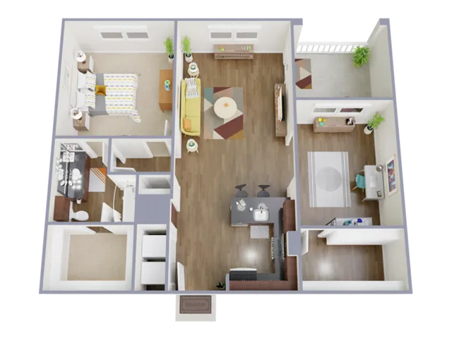 1 Bedroom, 1 Bathroom