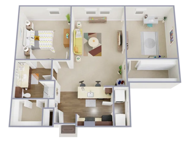 1 Bedroom, 1 Bathroom