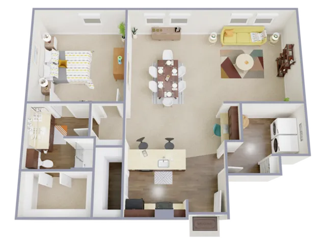 1 Bedroom, 1 Bathroom