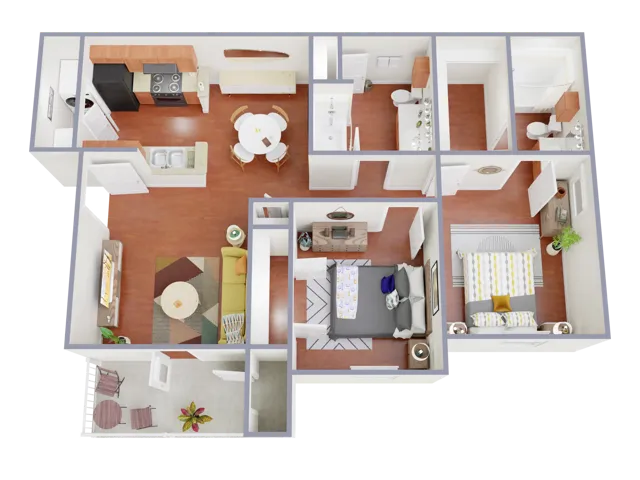 2x2 Floorplan