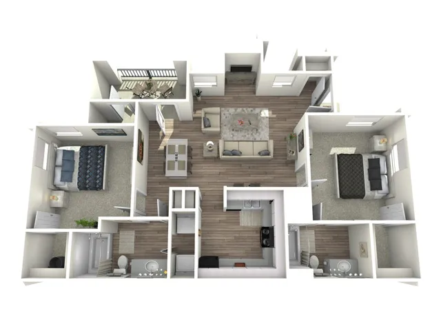 Spacious 2-bedroom apartment at 89 East.