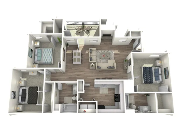 Spacious 3-bedroom apartment at 89 East.