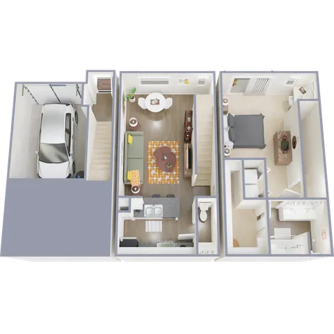 ATH.2 Floorplan: 1 Bedroom, 1 Bathroom