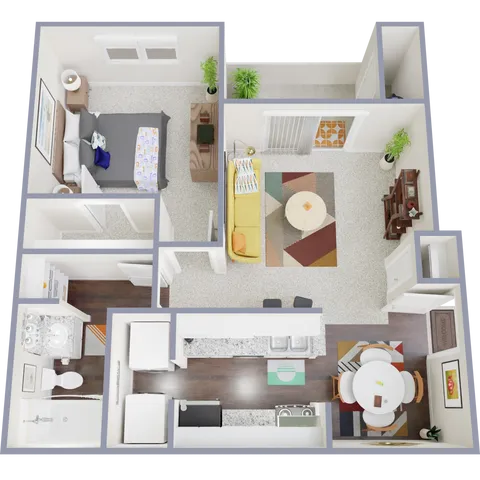 1 Bedroom, 1 Bathroom | 650 sqft | Income Restricted