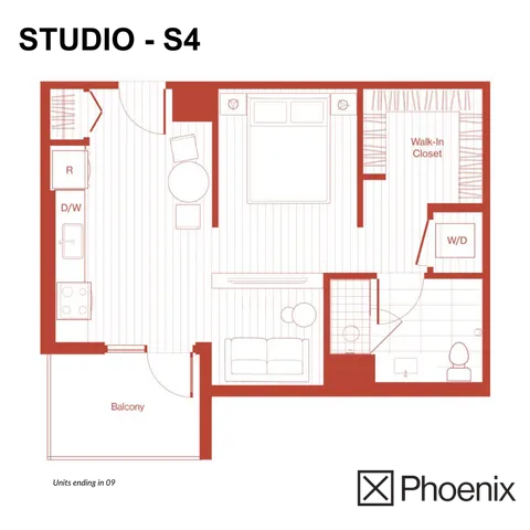 Studio S4 Layout | X Phoenix | Located in Phoenix, AZ