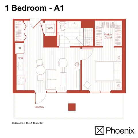 1 Bedroom A1 | X Phoenix | Located in Phoenix, AZ