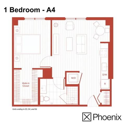 1 Bedroom A4 | X Phoenix | Located in Phoenix, AZ