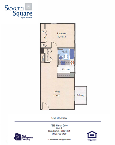 SS - 1 Bedroom - Floor Plan