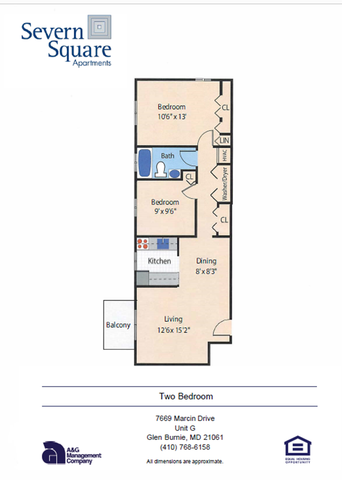 SS - 2 Bedroom - Floor Plan