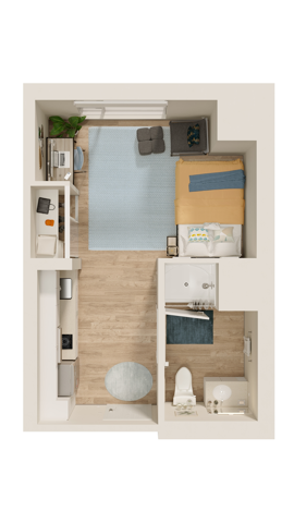 Deluxe Studio near Brock