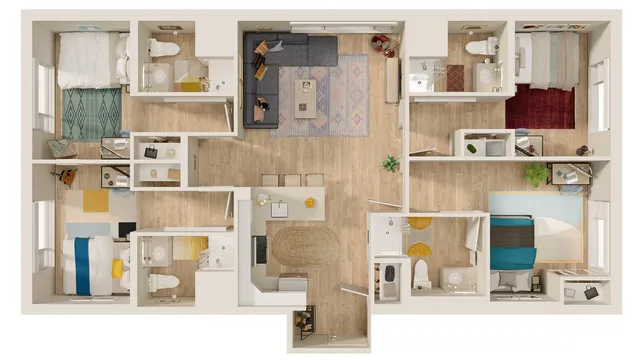 4 Bed Room near Brock
