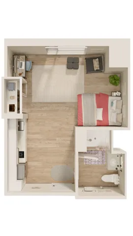 Executive Studio Near Brock