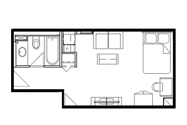 Ottawa Student Housing Single Floorplan