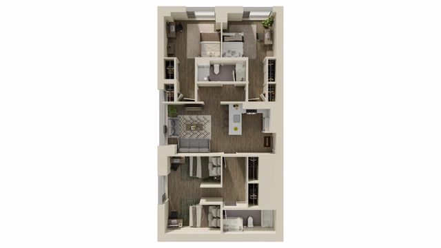 3-2S1 Student Housing Floorplan