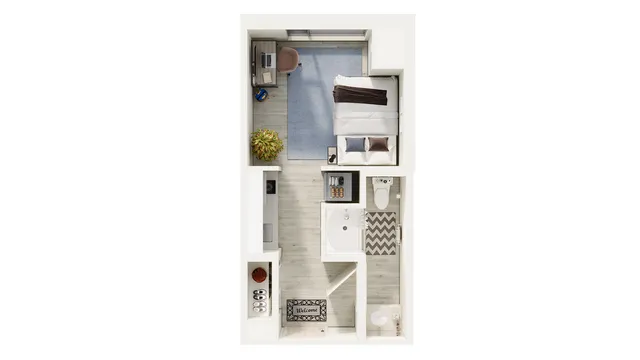 Winnipeg Furnished Rental Premium Single Floorplan