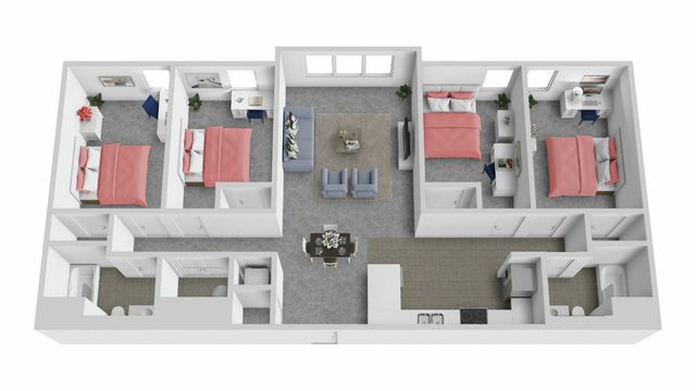 4 Bed, 2 Bath Unit near Brock