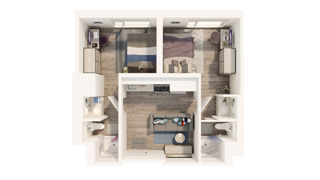 The Quad at York Phase 3 - Two-Bedroom Floorplan