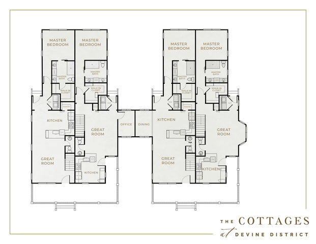 The Cottages (4 Unit Floorplan-1st level)