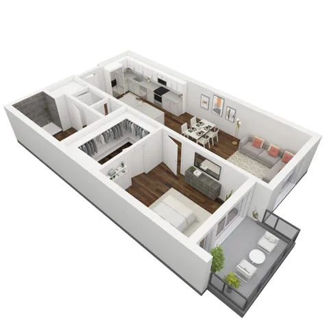 Byron 1 Bedroom/1 Bath Apartment | 6th and Main | SLC, UT | View 1
