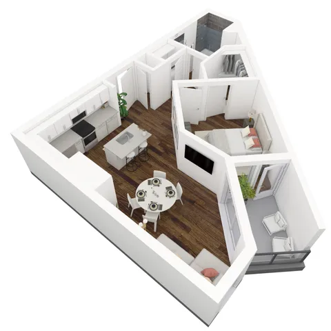 6th and Main Luxury 1Bed/1Bath in Salt Lake City Utah Caldera View 1