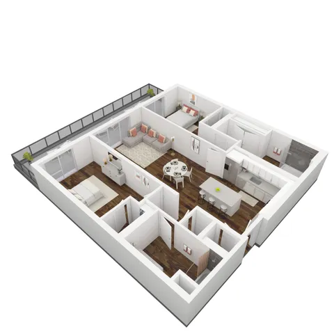 Bauer 2 Bedroom/2 Bath Apartment | 6th and Main | SLC, UT | View 1