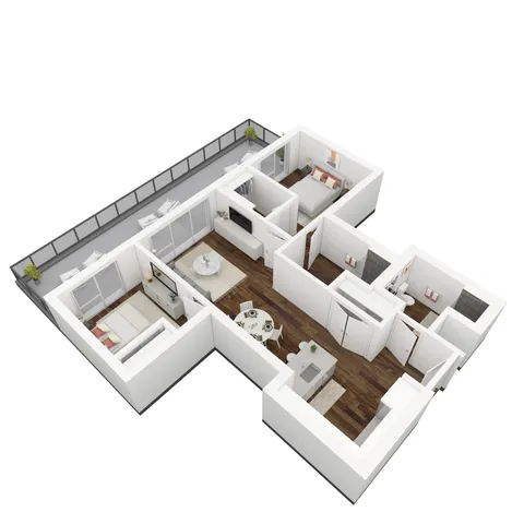 Fairmont 2 Bedroom/2 Bath Apartment | 6th and Main | SLC, UT | View 1