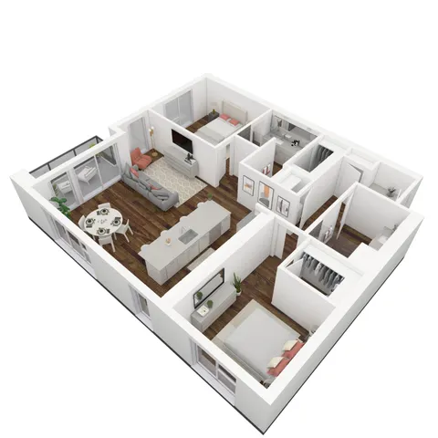 Langham 2 Bedroom/2 Bath Apartment | 6th and Main | SLC, UT | View 1
