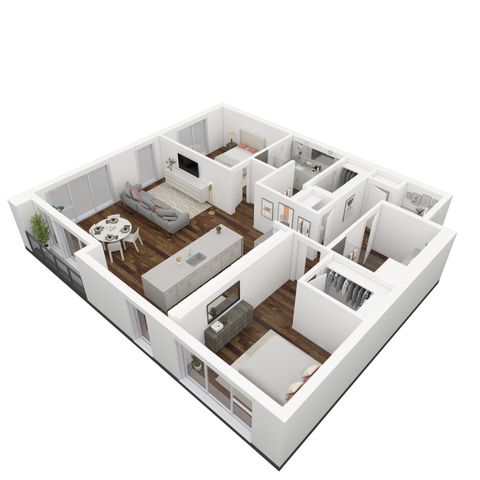 Open 2 Bedroom | Apartment Homes for rent in Salt Lake City, UT | 6th and Main