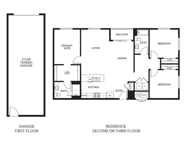 Montblanc 3-bedroom residence 2D floor plan at The Mont in Salt Lake City