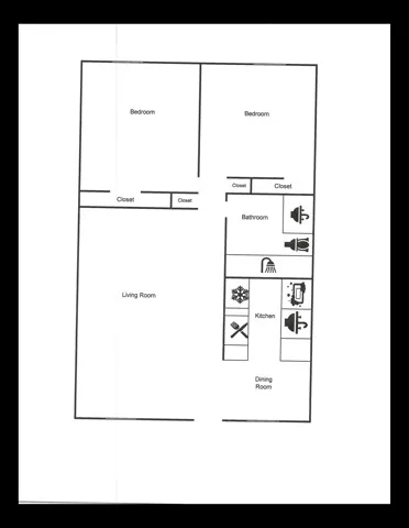 Aarons Courtyard 2 bed 1 bath