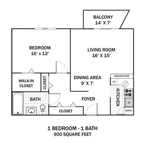Radcliff House 1 Bd - 1 Ba Pantry