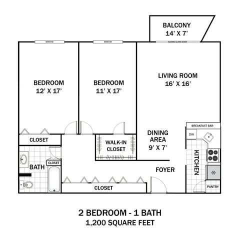 Radcliff House 2 Bd - 1 Ba Pantry