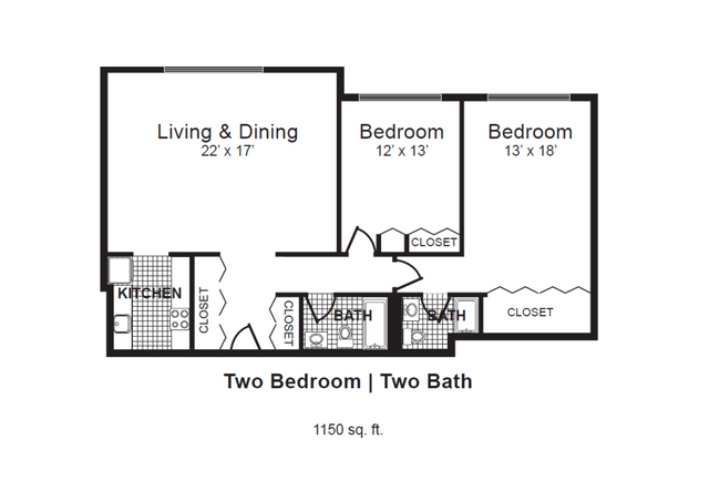 Rosemont Plaza 2 Bed l 2 Bath