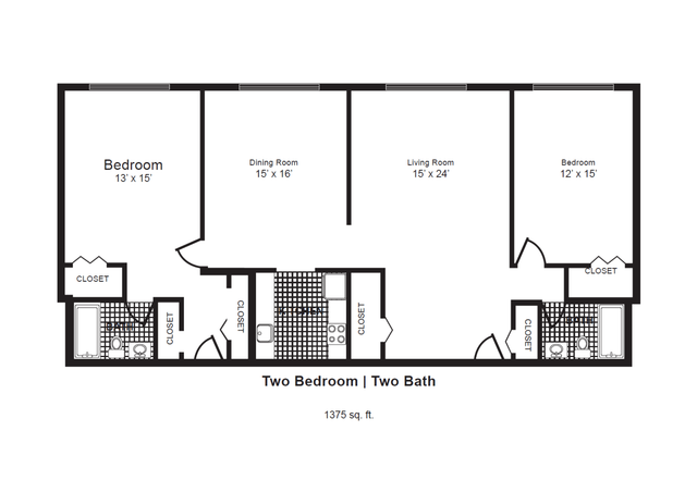 Rosemont Plaza 2 Bed l 2 Bath