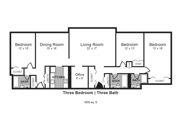 Rosemont Plaza 3 Bed l 3 Bath