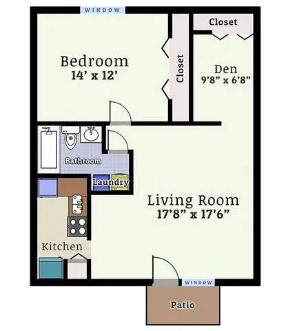 Valley High 1 Bedroom + Den