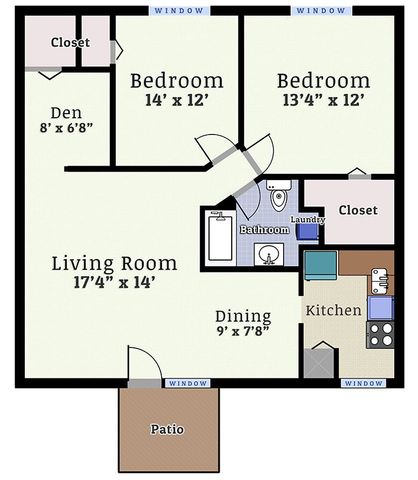 Valley High 2 Bedroom + Den