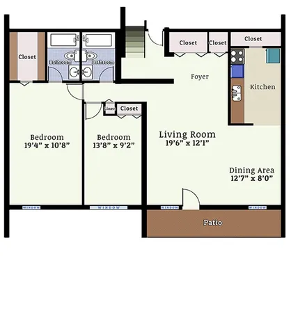 2 Bedroom | 2 Bathroom