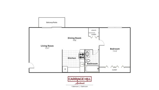 1 Bedroom | 1 Bathroom