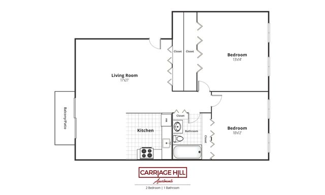2 Bedroom | 1 Bathroom