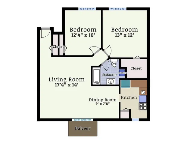 2 Bedroom L