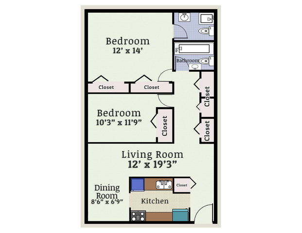 2 Bedroom | 2 Bathroom
