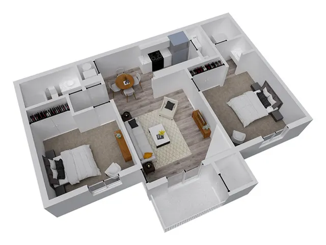 2 Bedroom 2 Bathroom
