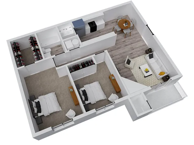 2 Bedroom 1 Bathroom