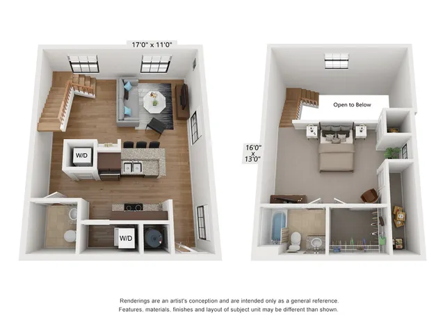 One Bedroom Loft