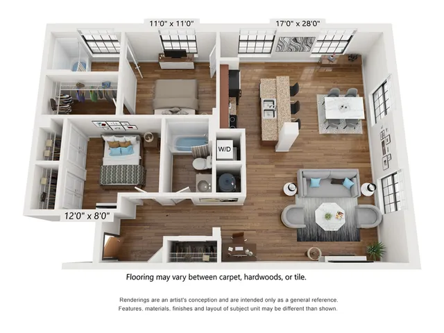 2 Bed 2 Bath B17